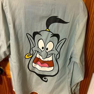 Cakeworthy Disney Aladdin Genie denim button down